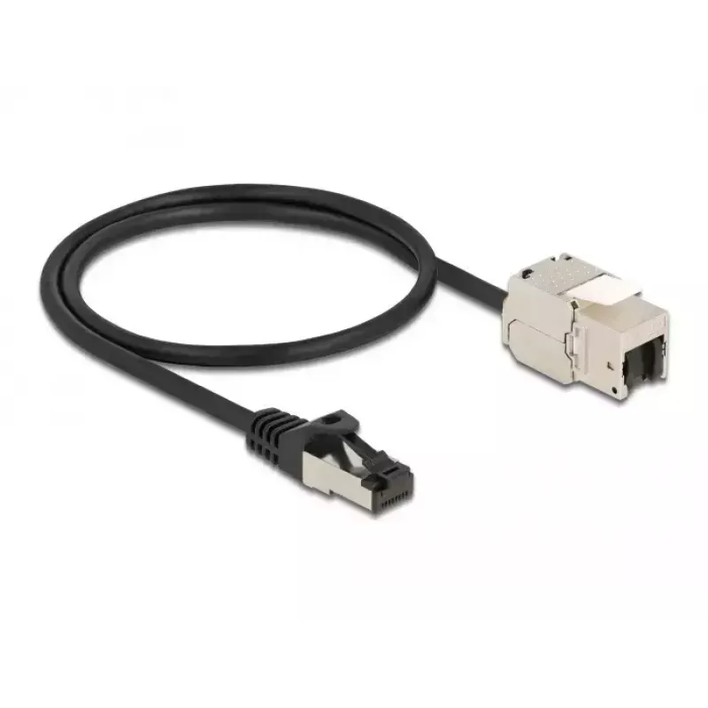 Kabel RJ45 wtyk do modułu Keystone RJ45 gniazdo DeLOCK 87025