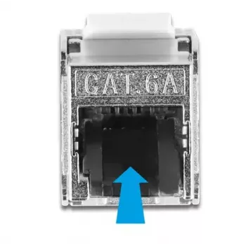 Kabel RJ45 wtyk do modułu Keystone RJ45 gniazdo DeLOCK 87030