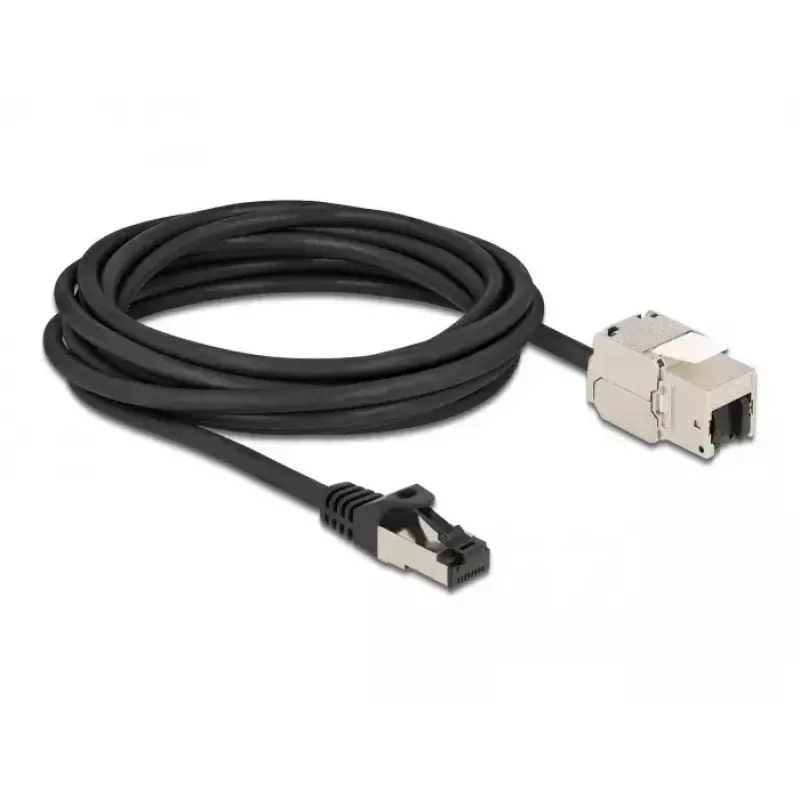 Kabel RJ45 wtyk do modułu Keystone RJ45 gniazdo DeLOCK 87030