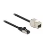 Kabel RJ45 wtyk do modułu Keystone RJ45 gniazdo DeLOCK 87030
