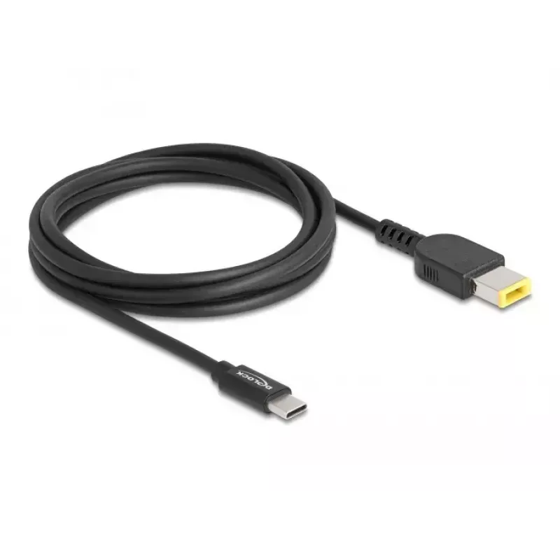 Kabel do ładowania laptopa DeLOCK USB typu C męski do Lenovo 11,0 x 4,5 mm męski 1,5 m 20 V 3 A