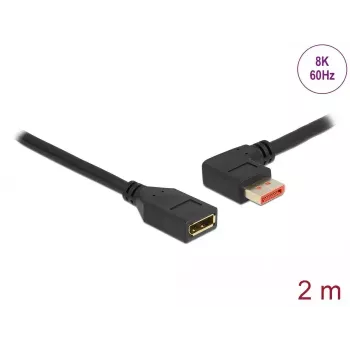 Przedłużacz DisplayPort DeLOCK 87075 2m 90° w lewo