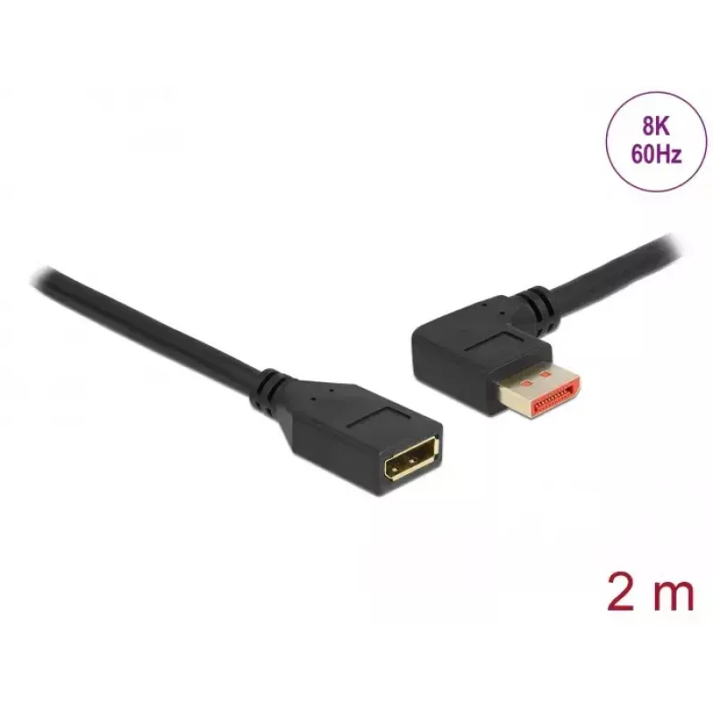 Przedłużacz DisplayPort DeLOCK 87075 2m 90° w lewo