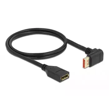 Przedłużacz DisplayPort DeLOCK kątowy 90° do góry 8K 60 Hz 1 m