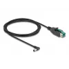 Kabel DeLOCK PoweredUSB męski 12 V na DC 5.5 x 2.5 mm męski kątowy 2 m