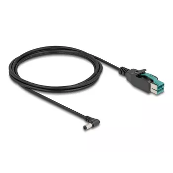 Kabel DeLOCK PoweredUSB męski 12 V na DC 5.5 x 2.5 mm męski kątowy 2 m