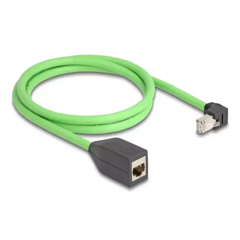 Kabel sieciowy DeLOCK 80886 RJ-45 Cat6a 1m czarno-zielony