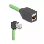 Kabel sieciowy DeLOCK 80886 RJ-45 Cat6a 1m czarno-zielony