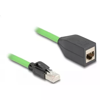 Kabel sieciowy DeLOCK RJ45 Cat.6A wtyk do gniazda 2m zielony