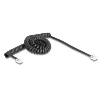 Kabel telefoniczny DeLOCK 90224 3 m Czarny RJ-11