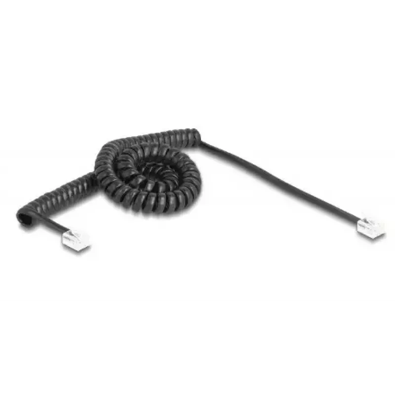 Kabel telefoniczny DeLOCK 90224 3 m Czarny RJ-11