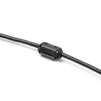 Zacisk ferrytowy DELOCK 80945, czarny, nikiel/tworzywo sztuczne/cynk, 16,5×30×14 mm, opakowanie 2 szt.