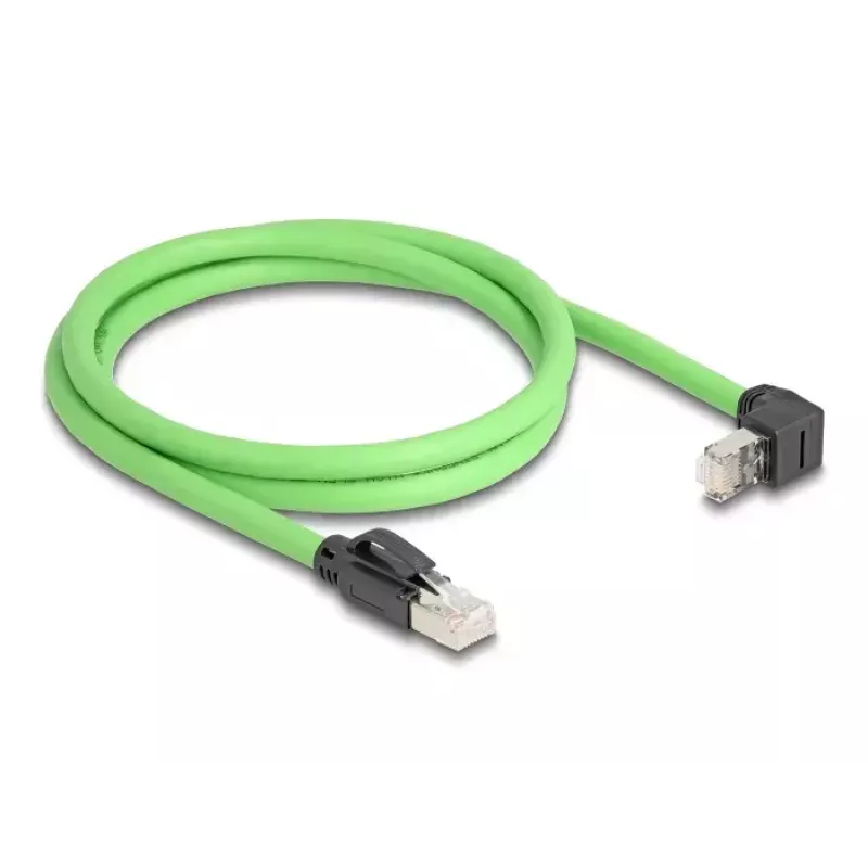 Kabel sieciowy DeLOCK 80892 RJ-45 Cat6a 1 m Czarny Zielony