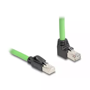 Kabel sieciowy DeLOCK 80892 RJ-45 Cat6a 1 m Czarny Zielony