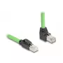 Kabel sieciowy DeLOCK 80892 RJ-45 Cat6a 1 m Czarny Zielony