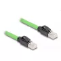 Kabel sieciowy DeLOCK RJ45 Cat.6A wtyk do wtyku SF/UTP 5m Zielony