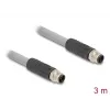 DeLOCK 80534 kabel czujnika/aktuatora 3 m RST M12 Szary
