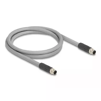 DeLOCK 80534 kabel czujnika/aktuatora 3 m RST M12 Szary