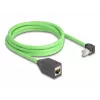 Kabel sieciowy DeLOCK 80887 RJ-45 Cat6a 2m czarny zielony