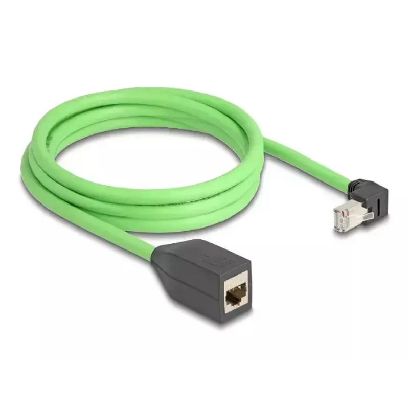 Kabel sieciowy DeLOCK 80887 RJ-45 Cat6a 2m czarny zielony