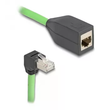 Kabel sieciowy DeLOCK 80887 RJ-45 Cat6a 2m czarny zielony