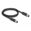 DeLOCK kabel do czujników/aktuatorów 80515 2 m RST M12 Czarny