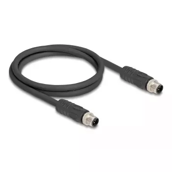 DeLOCK kabel do czujników/aktuatorów 80515 2 m RST M12 Czarny