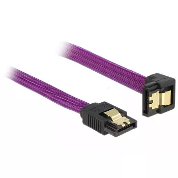 Kabel SATA DeLOCK 83696 0.5 m fioletowy