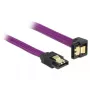 Kabel SATA DeLOCK 83696 0.5 m fioletowy
