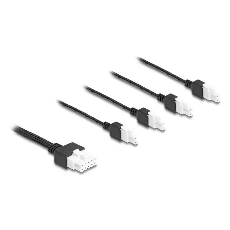 Kabel zasilający DeLOCK 90173 Czarny 1 m 4 x DC