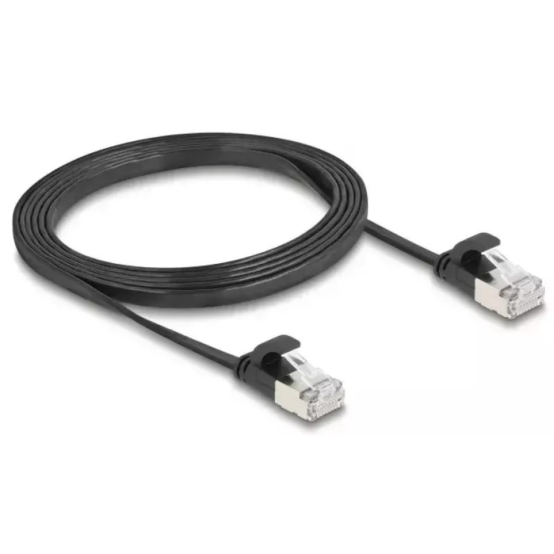 Kabel sieciowy DeLOCK 81164 RJ-45 Cat6a 1.5m Czarny
