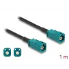 Kabel koncentryczny DELOCK 90678 HSD Z na HSD Z, 1 m, czarny/niebieski