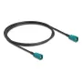 Kabel koncentryczny DELOCK 90678 HSD Z na HSD Z, 1 m, czarny/niebieski