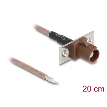 Kabel koncentryczny DELOCK 90733 RG-316/U 0,2 m ze złączem FAKRA F