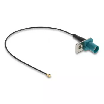 Kabel koncentryczny DELOCK 90734, FAKRA Z do I-PEX MHF1, 0,2 m, 1,13 mm, czarno-niebieski