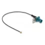Kabel koncentryczny DELOCK 90734, FAKRA Z do I-PEX MHF1, 0,2 m, 1,13 mm, czarno-niebieski