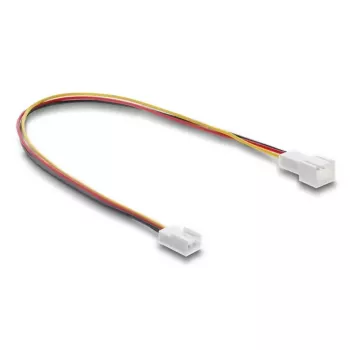 Przedłużacz kabla DELOCK 90870 do systemów chłodzenia komputerów, PVC, Ø 1,3 mm, czarny/czerwony/biały/żółty