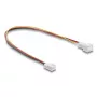 Przedłużacz kabla DELOCK 90870 do systemów chłodzenia komputerów, PVC, Ø 1,3 mm, czarny/czerwony/biały/żółty
