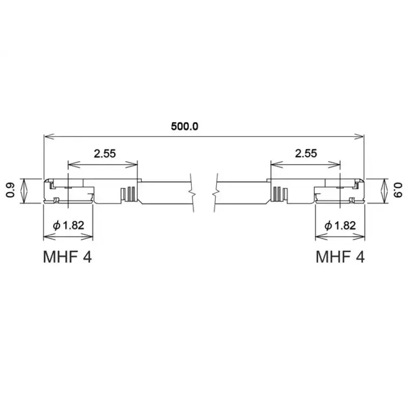 Kabel koncentryczny DeLOCK 89646 0,5 m MHF IV HSC MXHP32