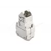 Moduł Keystone DELOCK 90938 — płaski ekranowany klucz RJ-45 Cat.6A, biały