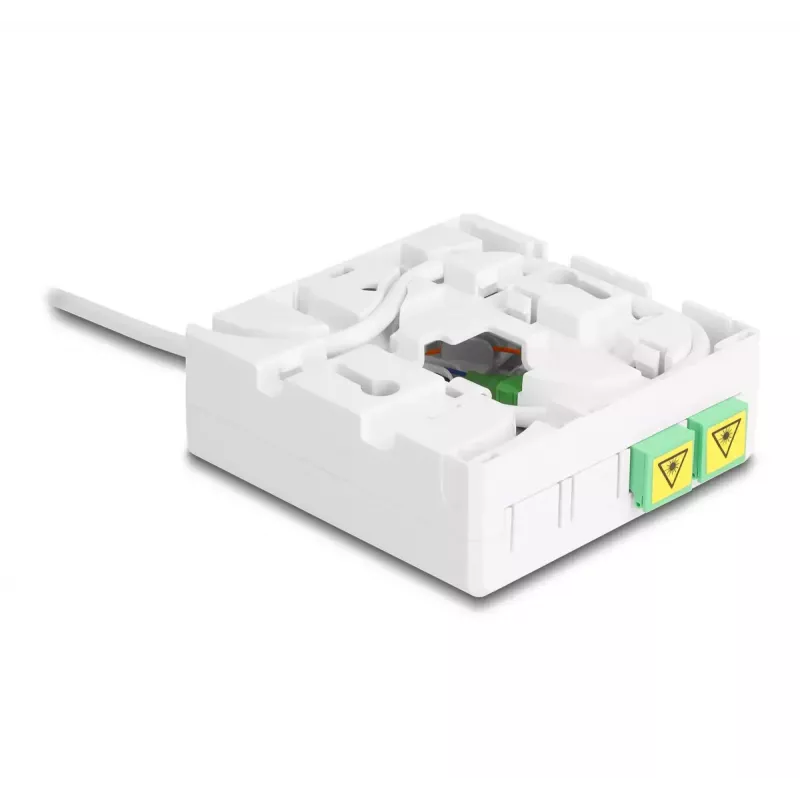 Skrzynka przyłączeniowa światłowodowa DeLOCK 2 x SC/APC Simplex, kabel 20 m