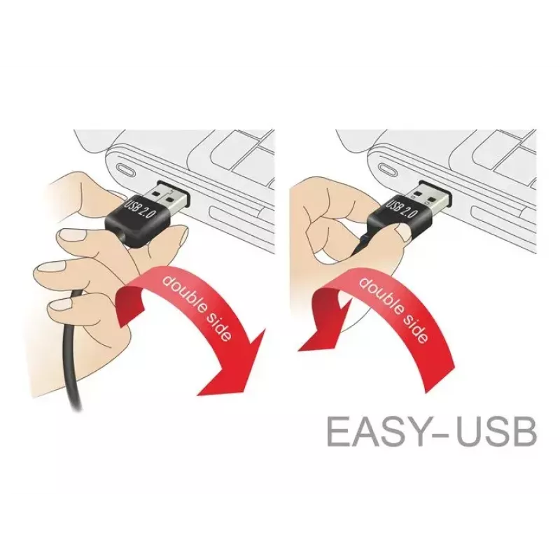Kabel USB DeLOCK 83856 USB 2.0 2m USB A Micro-USB B Czarny