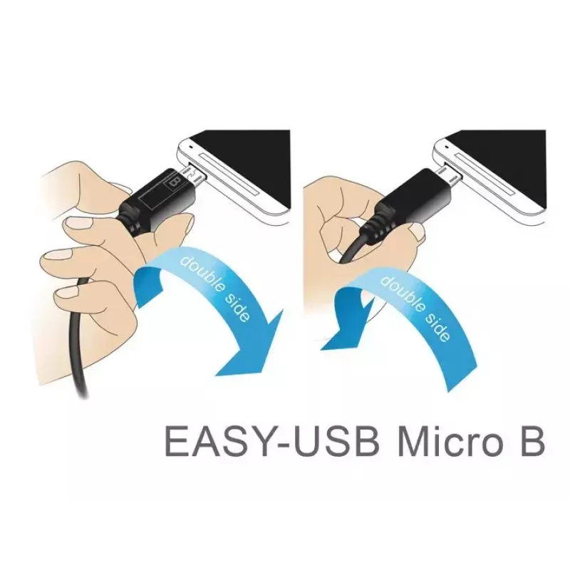 Kabel USB DeLOCK 83856 USB 2.0 2m USB A Micro-USB B Czarny