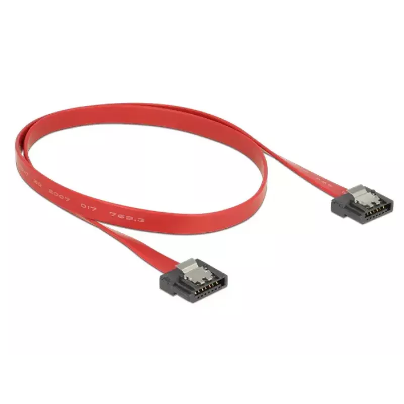 Kabel SATA DeLOCK 0.5m SATA III 7-pin czerwony