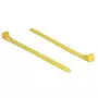 Opaska zaciskowa wielokrotnego użytku DELOCK 18760 — Nylon, 150×7.5 mm, Żółta, 100 szt.