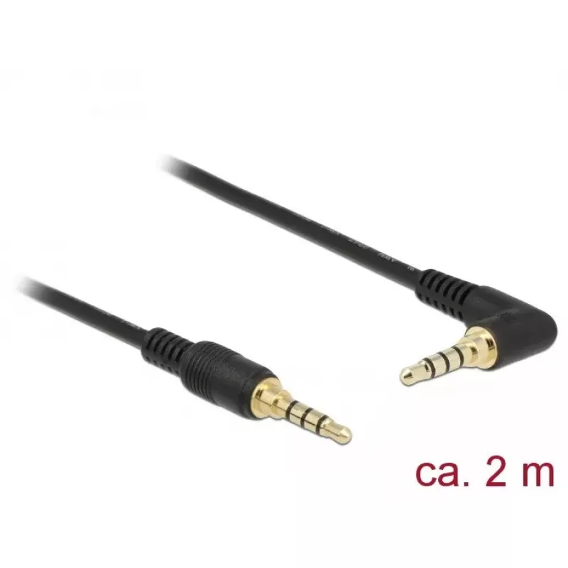 Kabel audio DeLOCK 85613 2m 3,5mm czarny