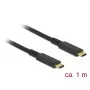Kabel USB DeLOCK 85207 USB 3.2 Gen 2 1m USB C Czarny