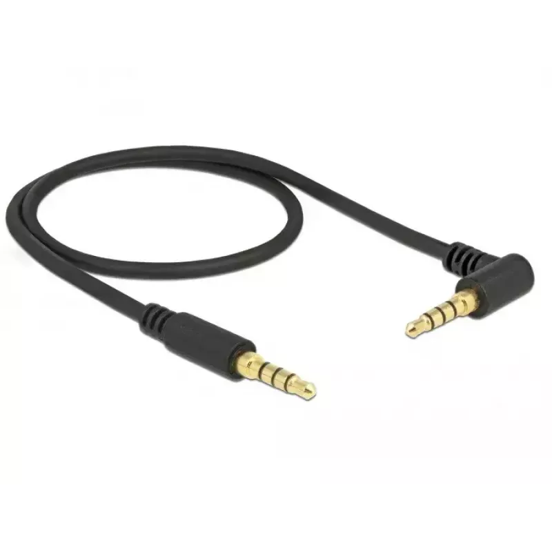 Kabel audio DeLOCK 85607 0.5 m 3.5 mm czarny