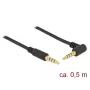 Kabel audio DeLOCK 85607 0.5 m 3.5 mm czarny