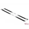 Opaska kablowa DeLOCK 18814 stal czarna 300mm 10 szt.